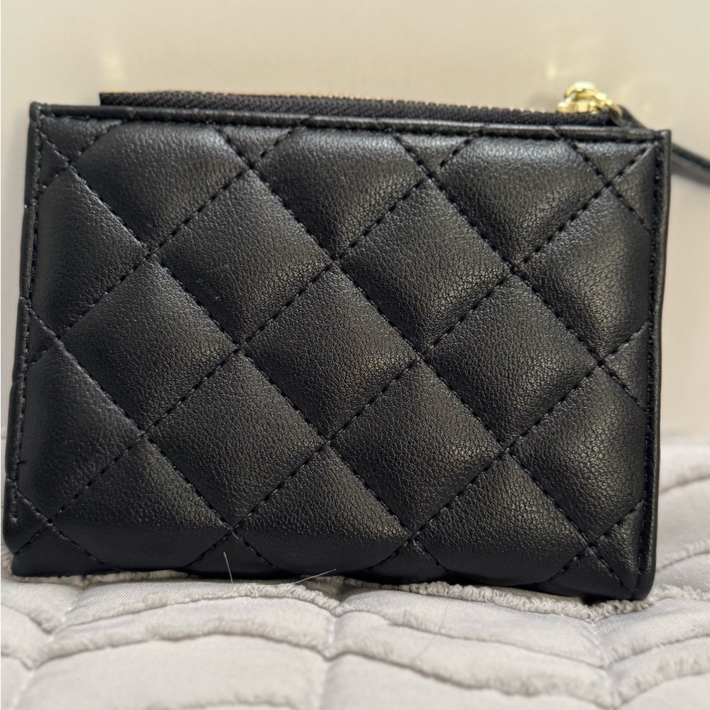 Faux leather black wallet - Picture 2 of 8